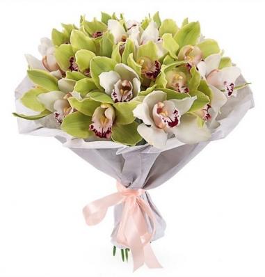 Свадебный букет из орхидеи